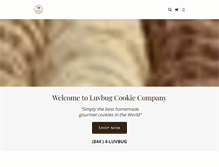 Tablet Screenshot of luvbugcookies.com